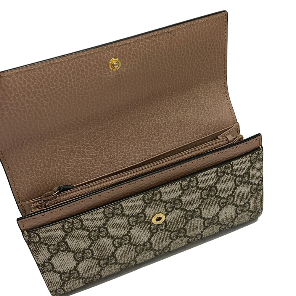Gucci Gg Marmont Pink Beige Pvc Leather #324922G78B - Picture 3 of 7